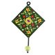 Forest Green Wheel Flower Ceramic Tile Hook